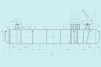 Чертеж Емкость подземная ЕП-200, ЕПП-200